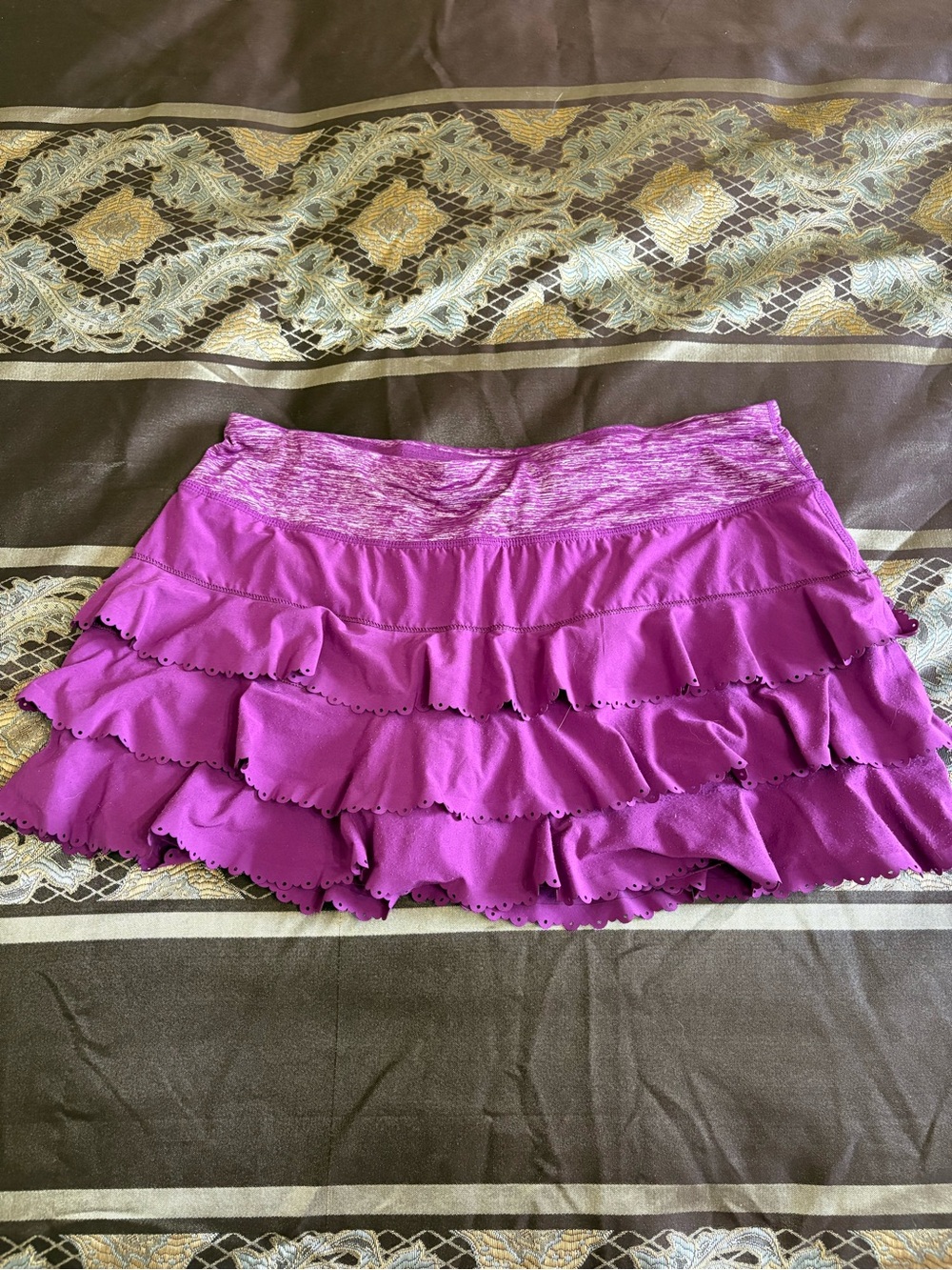 Lululemon Women's Ruffled Tiered Skirt - Bright Purple